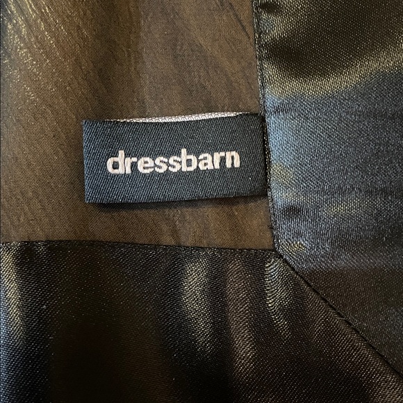 Black scarf set (sequin and shear with satin) - Picture 7 of 8